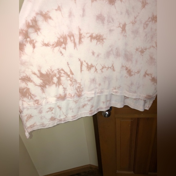 American Eagle Soft & Sexy Tee XXL long sleeve Light Pink/Dark Mauve Tie-Dyed - Picture 7 of 7